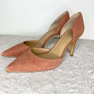 Banana Republic Alicia D’Orsay Suede Heels Size 9
